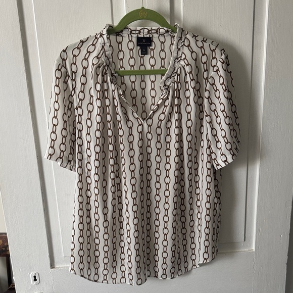 Worthington Tops - Worthington Chain Patterned Women's Top